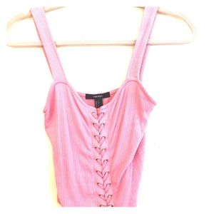 Dusty rose colored crop top